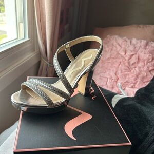 Silver heels